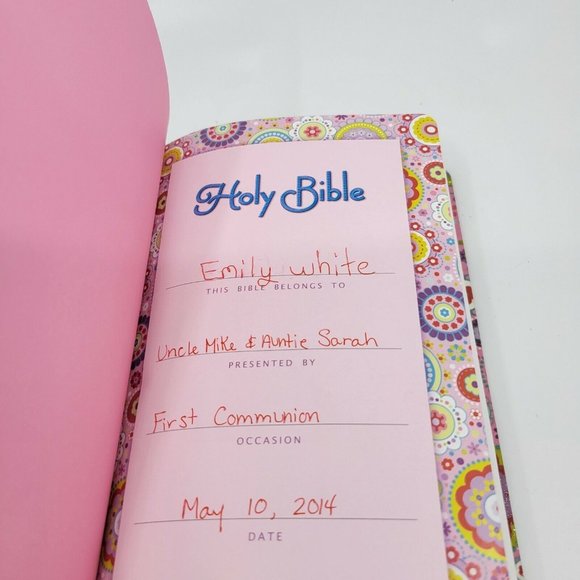 International Children's Bible Shiny Sequin Pink Colorful Holy Bible - Picture 9 of 10
